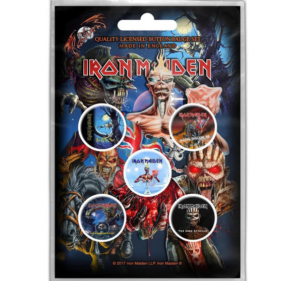 Iron Maiden - Later Albums Button Pin Set