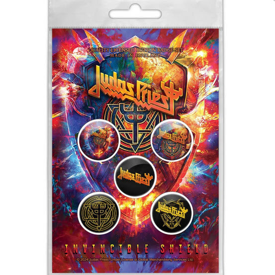 JUDAS PRIEST - Invincible Shield Button Pin Set