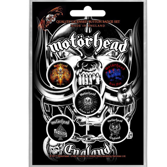 Motorhead - England Button Pin Set