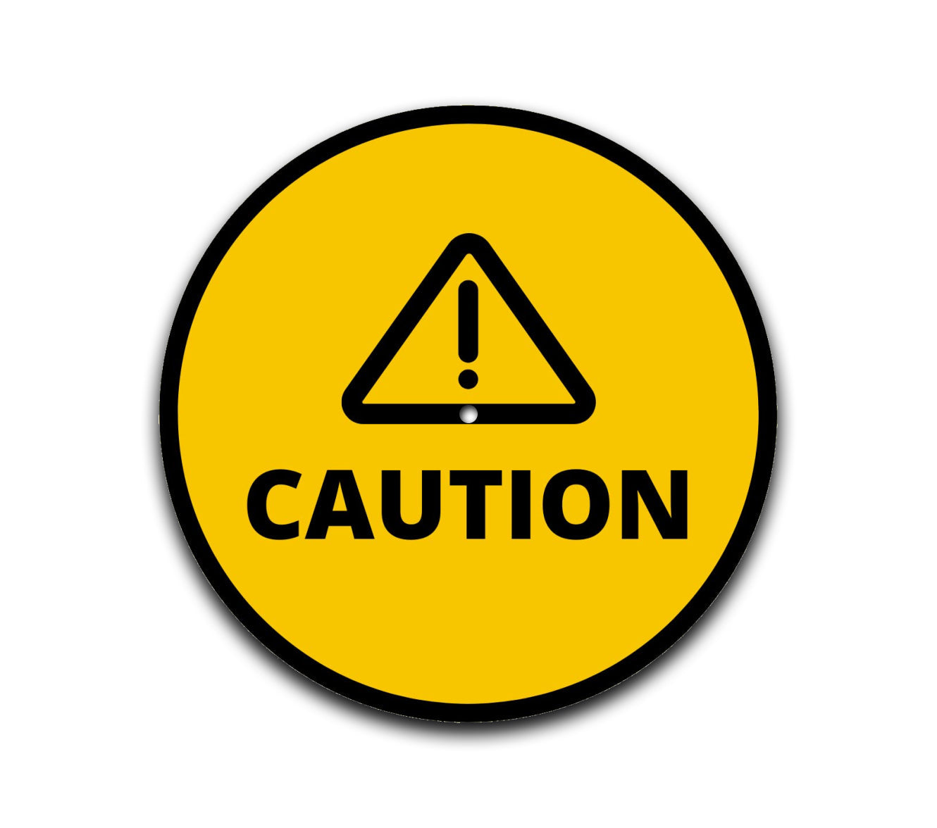 Caution Turntable Slipmat