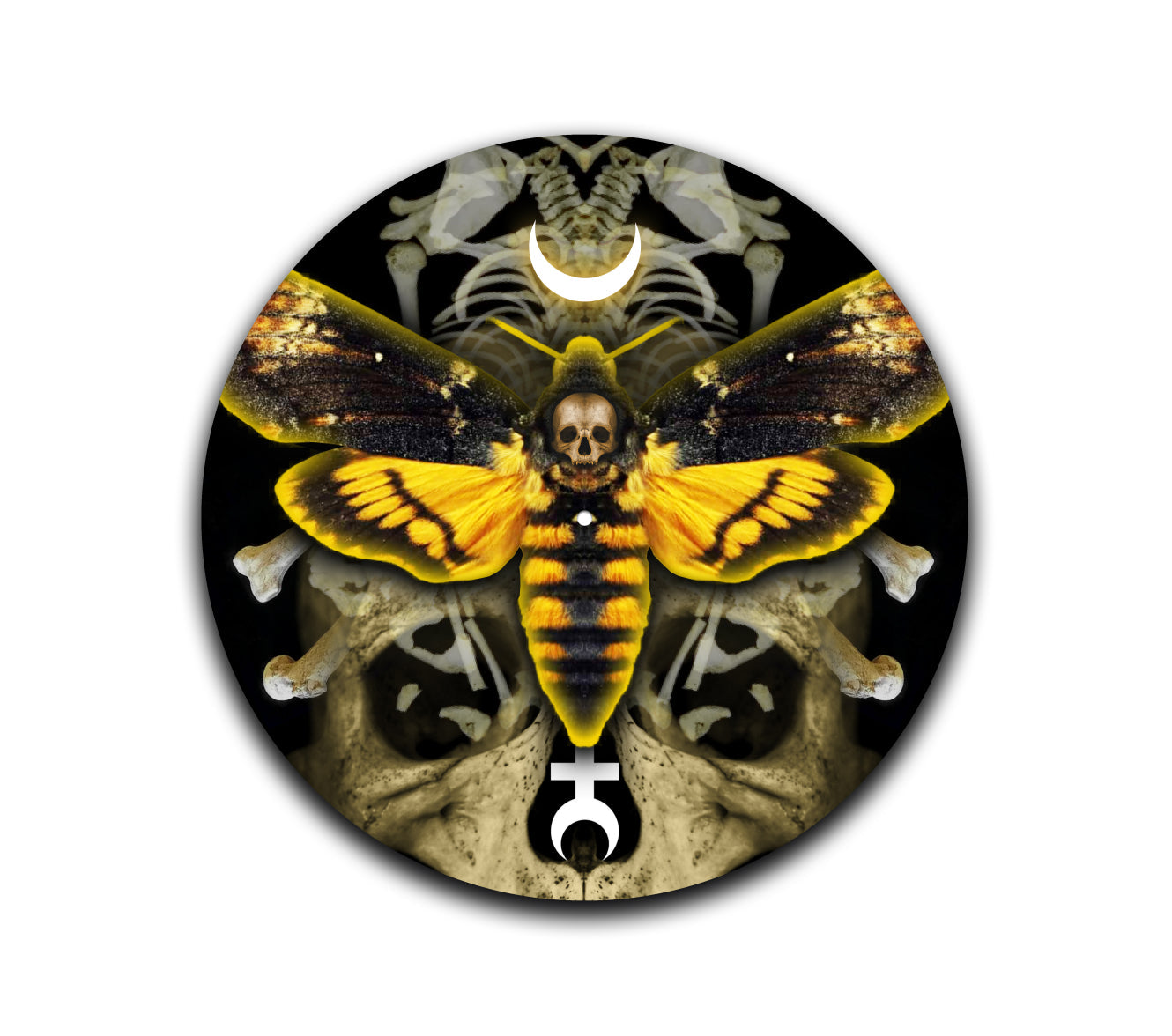 Deaths-Head Hawk Moth Turntable Slipmat