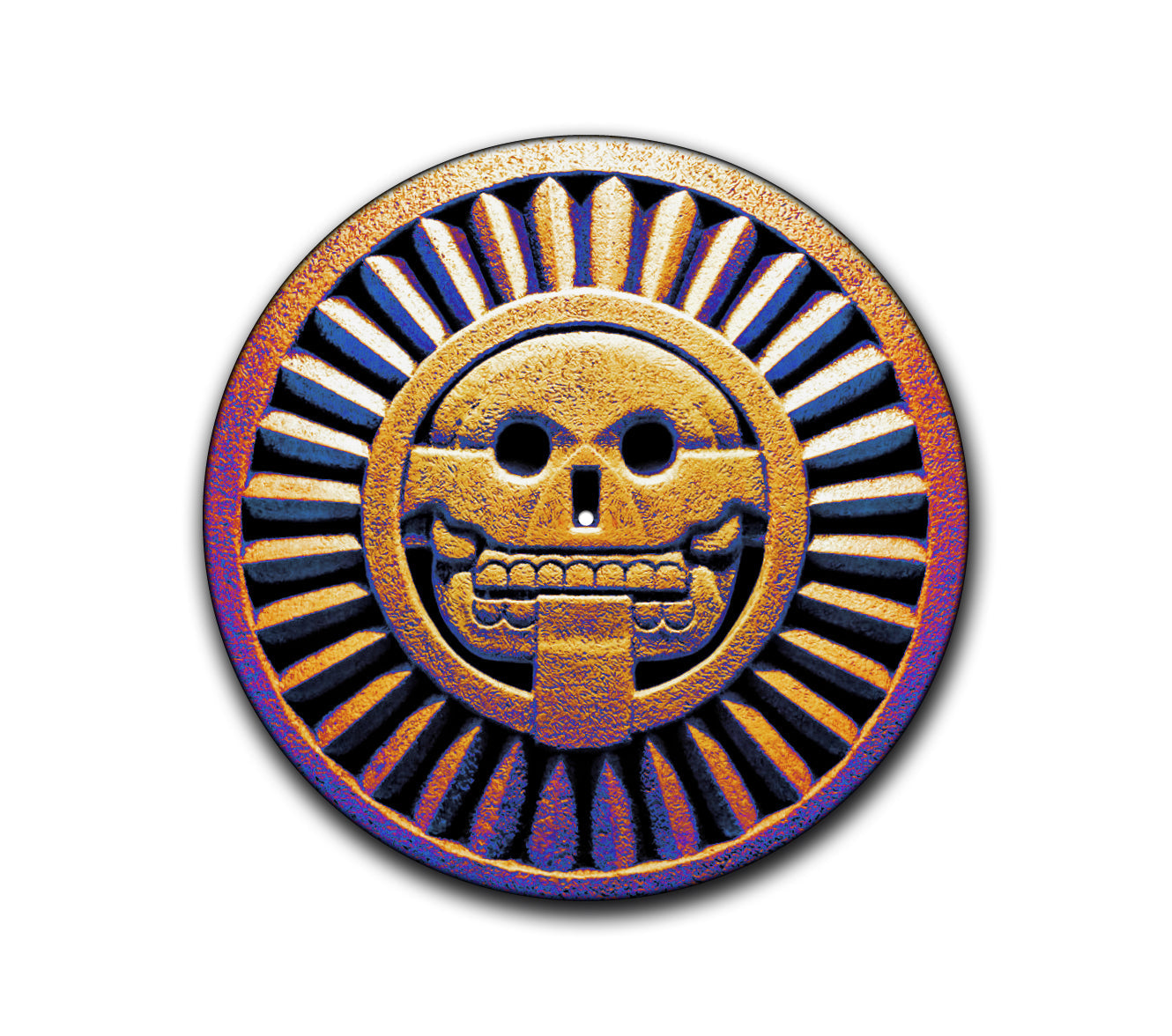Mayan Death Disk Turntable Slipmat