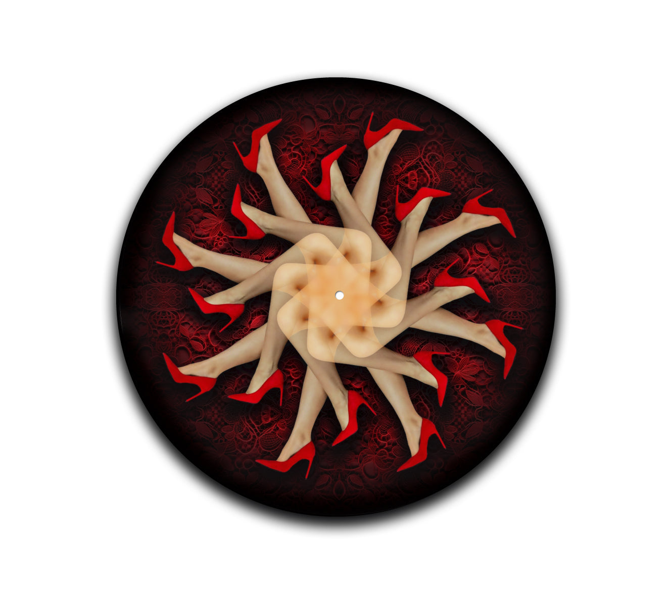 Red Heels Turntable Slipmat