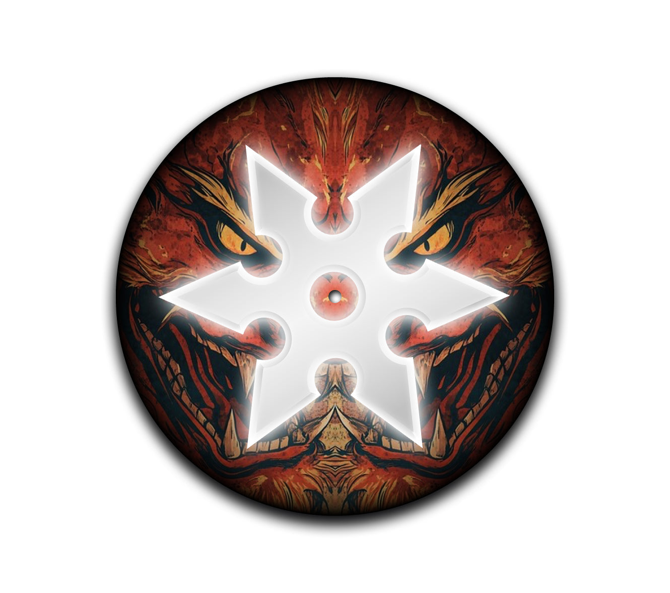 6 Point Shuriken Turntable Slipmat