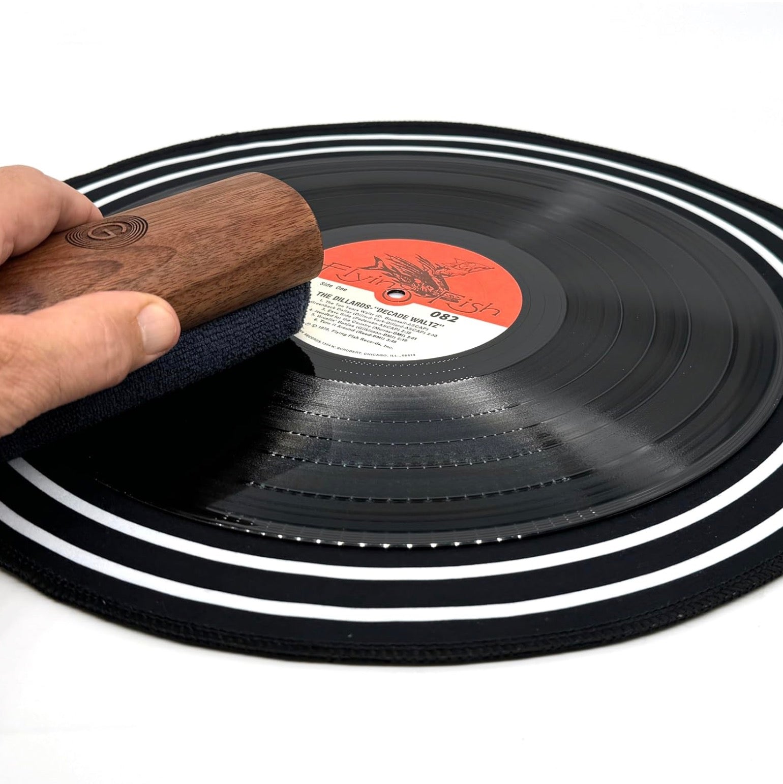 GrooveWasher - Big 'G' Record Cleaning Mat - 16" Diameter