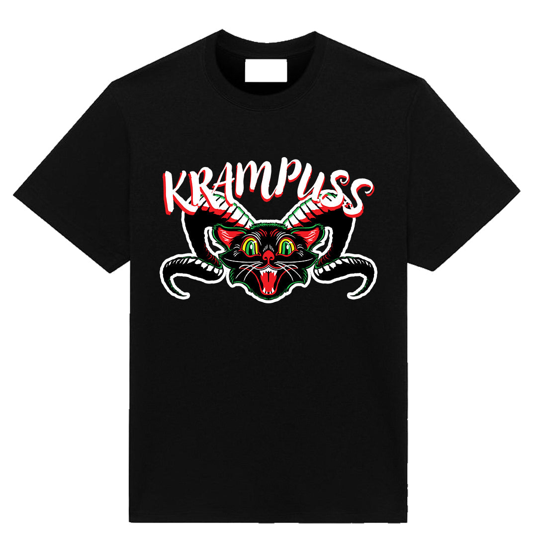 Krampuss Christmas T-shirt with bold holiday graphic by Neesh Labs