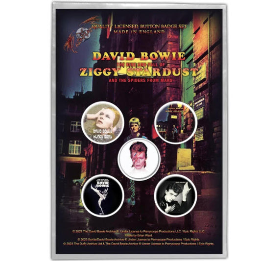 David Bowie - Early Albums - Button Pin Set
