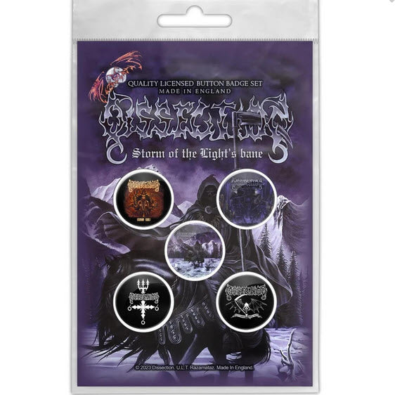 Dissection - Storm of the Lights Bane Button Pin Set