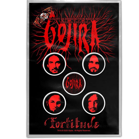 Gojira - Fortitude Button Pin Set)