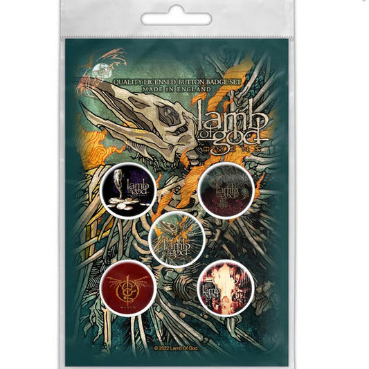 Lamb of God - Omens Button Badge Set