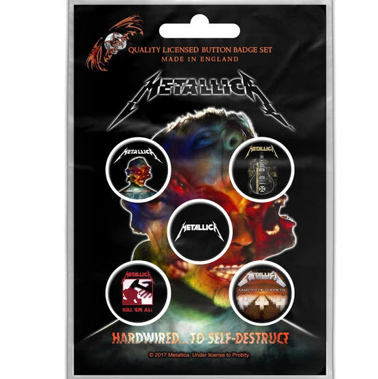 Metallica - Hardwired To Self Destruct Button Pin Set