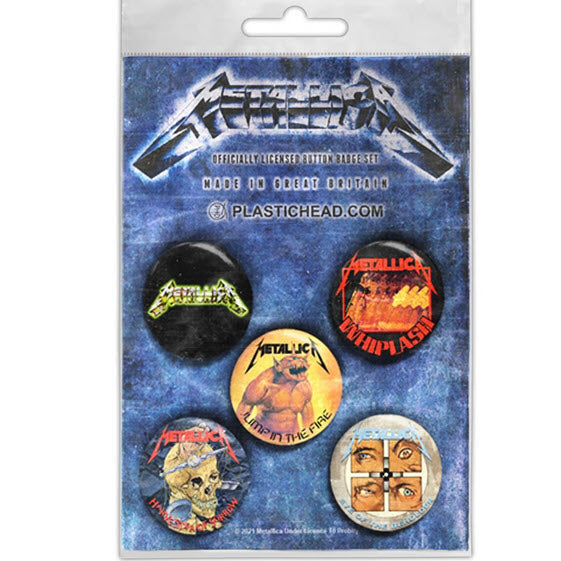 Metallica - The Singles Button Pin Set