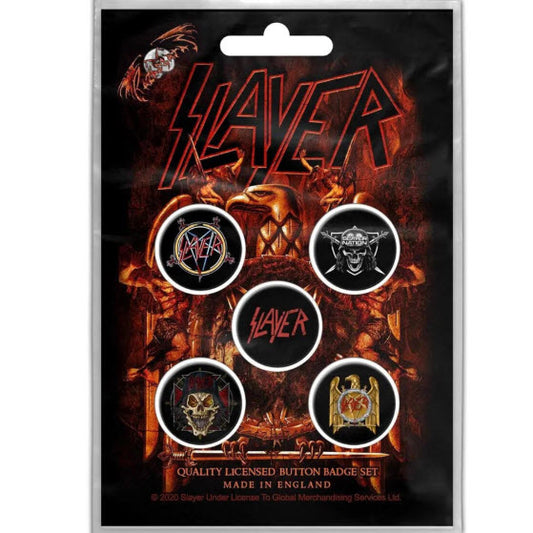 Slayer - Eagle Button Pin Set