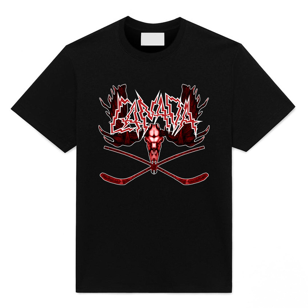 Canada, Metal, Moose, & Hockey T-Shirt