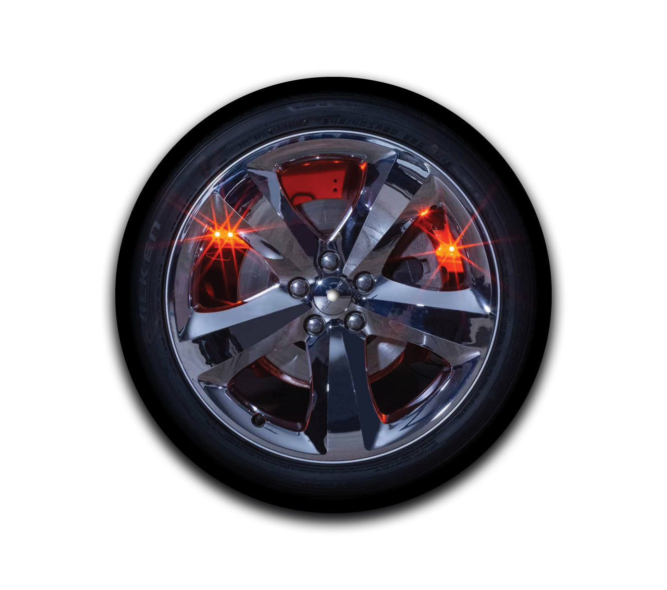 Orange Wheel Turntable Slipmat