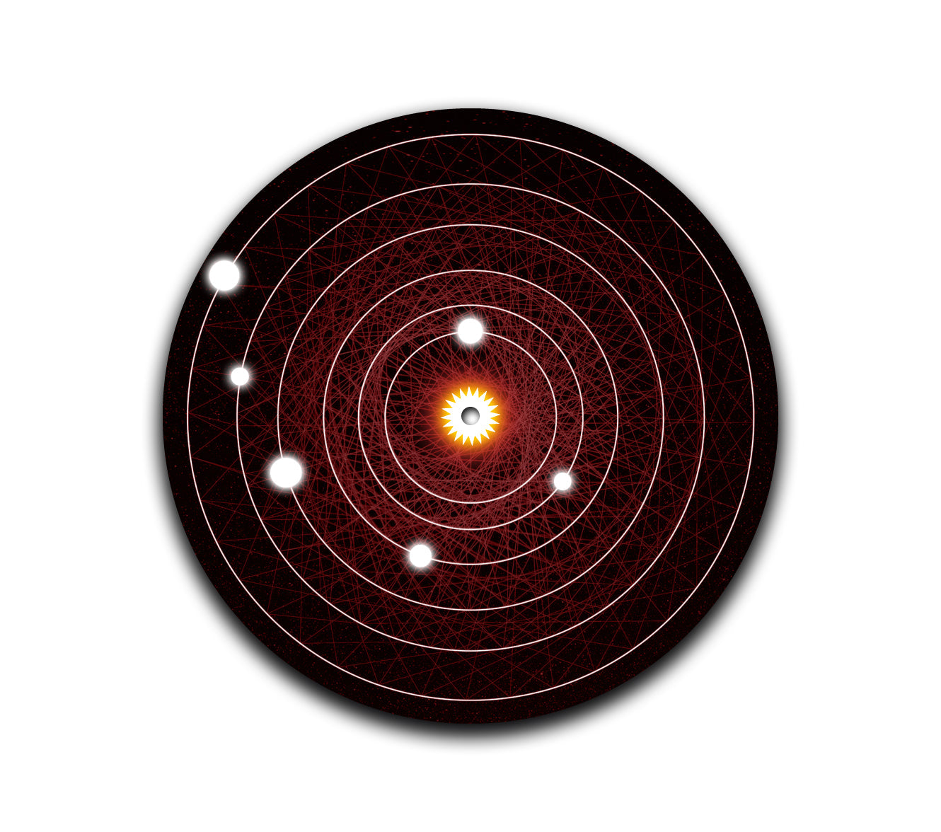 Solar System Turntable Slipmat - Record Store