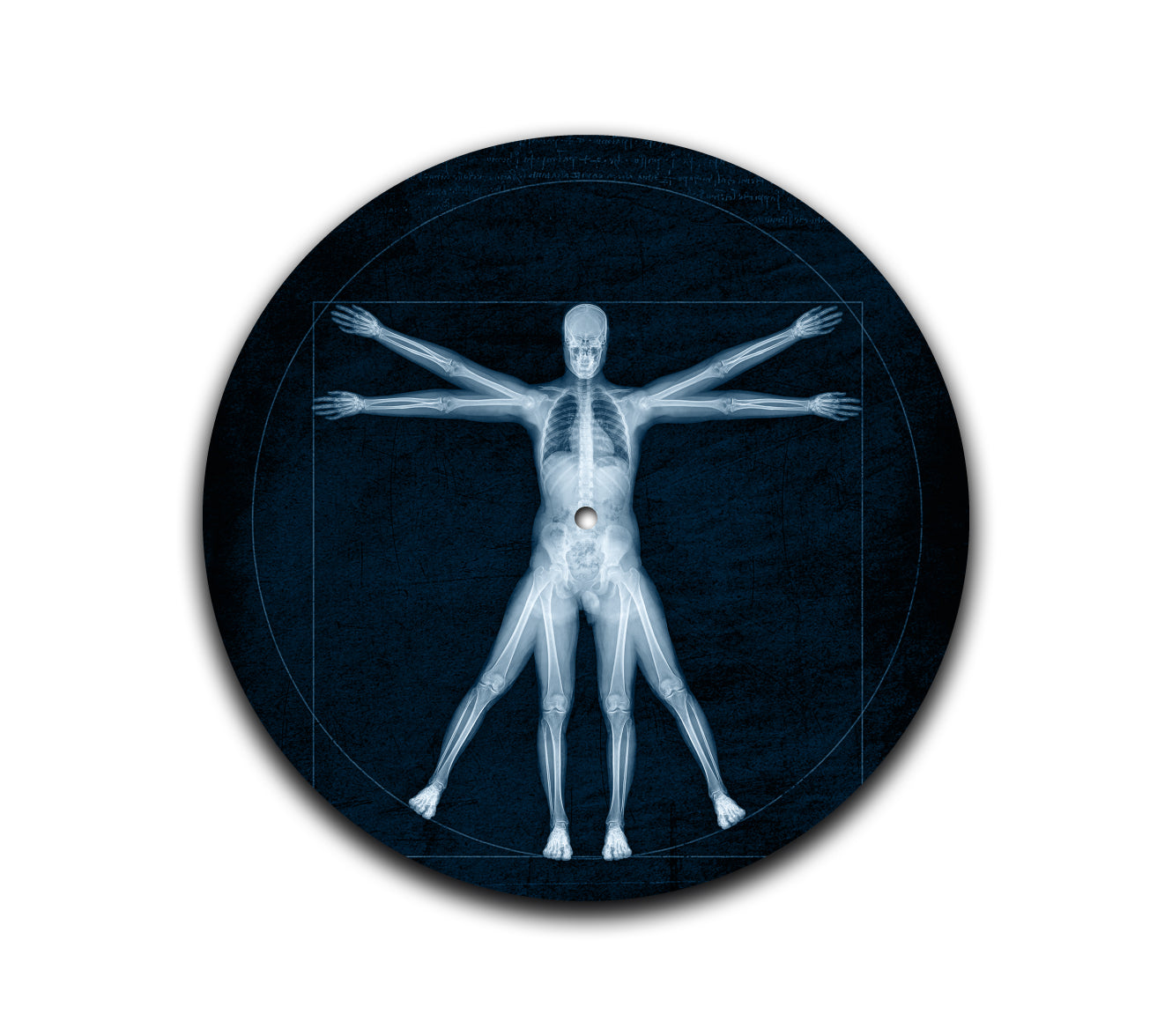 Vitruvian X-Ray Turntable Slipmat