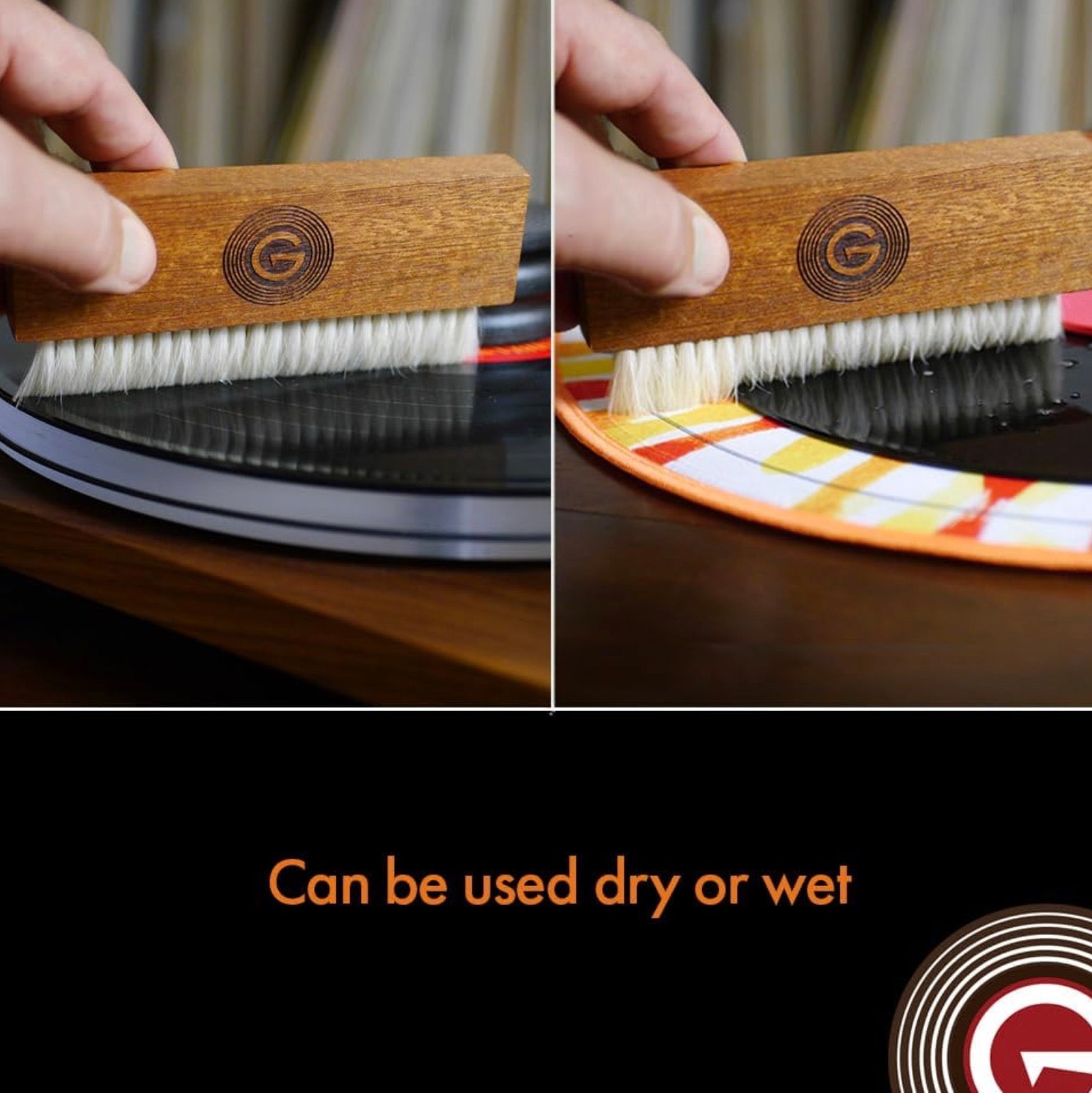 Groove Washer - The Goat / Walnut Goat Hair Brush