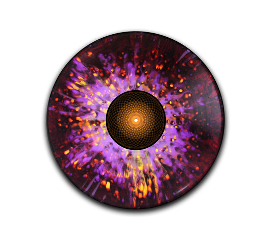 splatter – 12 inch felt turntable mat by NeeshLabs
